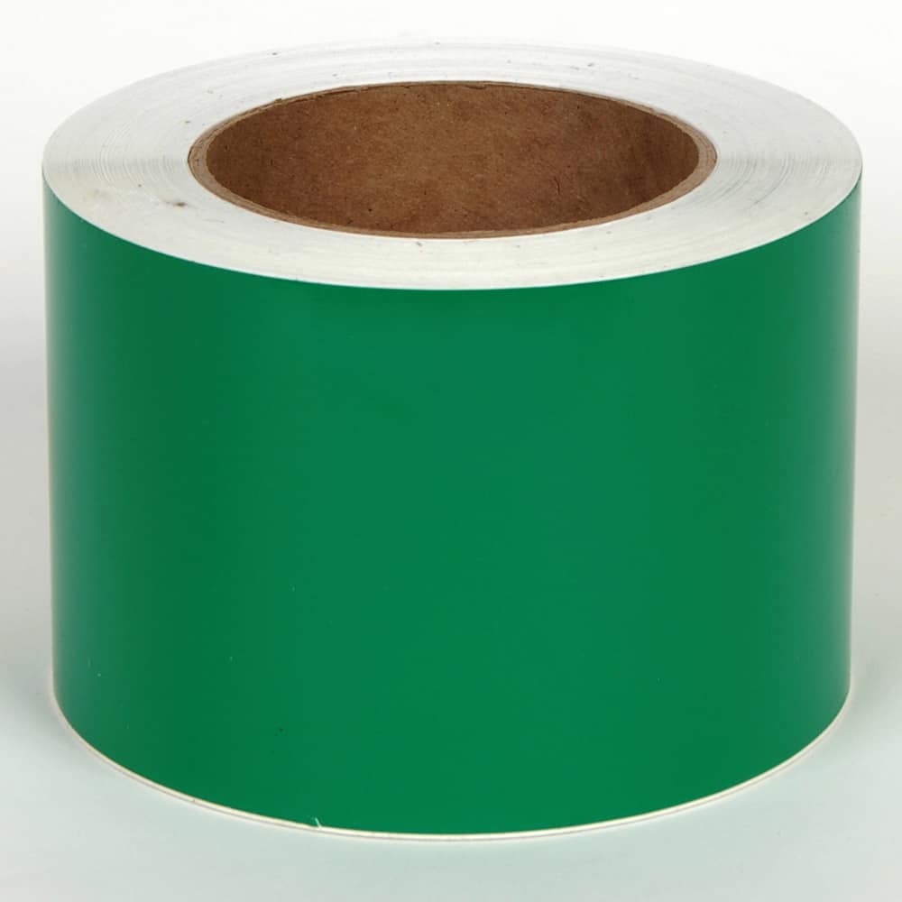 Cobra Systems - Labels, Ribbons & Tapes; Type: Vinyl Tape ; Color: Green ; For Use With: VNM8 ; Width (Inch): 4 ; Length (Feet): 150 ; Material: Vinyl - Exact Tool & Supply