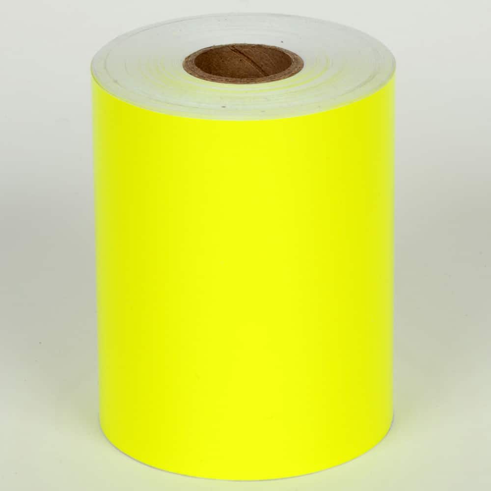 Cobra Systems - Labels, Ribbons & Tapes; Type: Vinyl Tape ; Color: Yellow ; For Use With: VNM8 ; Width (Inch): 4 ; Length (Feet): 75 ; Material: Vinyl - Exact Tool & Supply