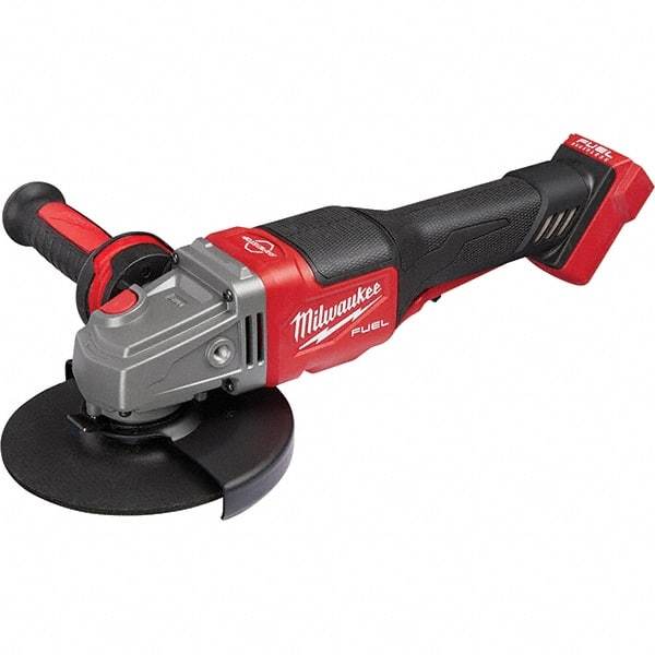 Milwaukee Tool - 4-1/2 - 6" Wheel Diam, 9,000 RPM, Cordless Angle & Disc Grinder - 5/8-11 Spindle, 18 Volts, Side Exhaust - Exact Tool & Supply