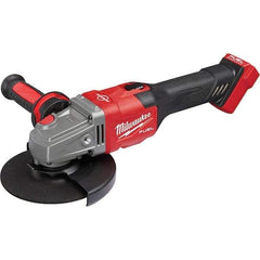 Milwaukee Tool - 4-1/2 - 6" Wheel Diam, 9,000 RPM, Cordless Angle & Disc Grinder - 5/8-11 Spindle, 18 Volts, Side Exhaust - Exact Tool & Supply