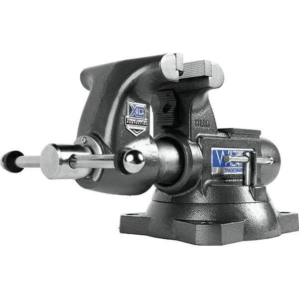 Wilton - Bench & Pipe Combination Vises Jaw Width (Inch): 5-1/2 Jaw Opening Capacity (Inch): 3-5/8 - Exact Tool & Supply