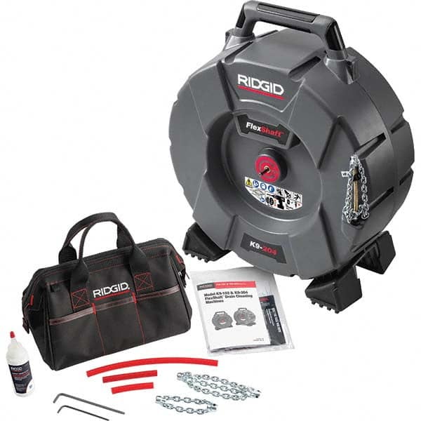 Ridgid - Electric & Gas Drain Cleaning Machines Type of Power: Cordless Drill (Not Included) For Minimum Pipe Size: 2 (Inch) - Exact Tool & Supply