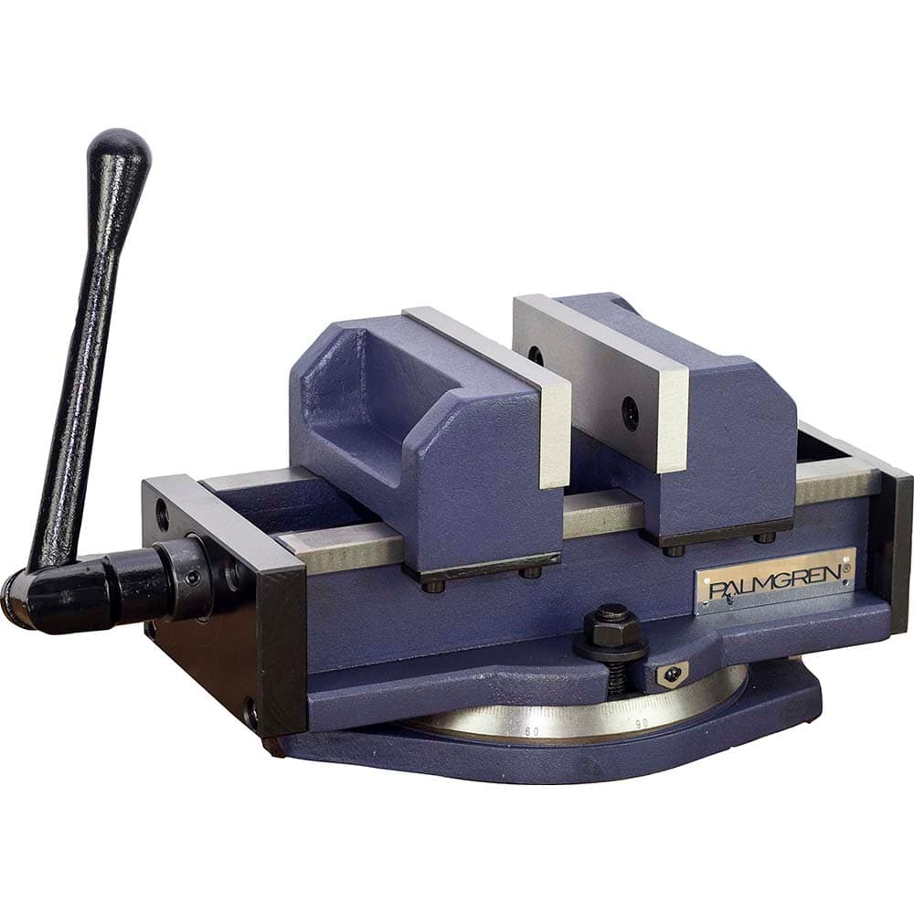 Palmgren - Self-Centering Vises; Jaw Width (Inch): 6 ; Maximum Jaw Opening Capacity (Inch): 6 ; Throat Depth (Inch): 1-3/4 ; Throat Depth (Decimal Inch): 1-3/4 ; Operation Type: Manual - Exact Tool & Supply