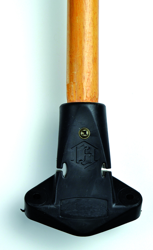 60 x 1-1/8" Wooden handle-Unbreakable Connector with Grip - Exact Tool & Supply