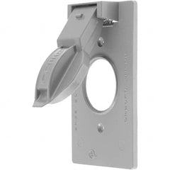 Hubbell Wiring Device-Kellems - Weatherproof Box Covers Cover Shape: Round Number of Holes in Outlet: 1 - Exact Tool & Supply