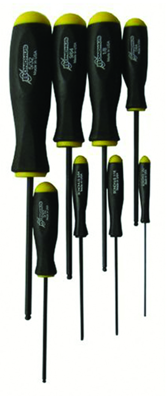 8PC BSX8S BALL END SCREWDRIVER SET - Exact Tool & Supply