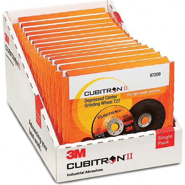 3M - Depressed-Center Wheels Wheel Diameter (Inch): 4-1/2 Wheel Thickness (Decimal Inch): 0.2500 - Exact Tool & Supply
