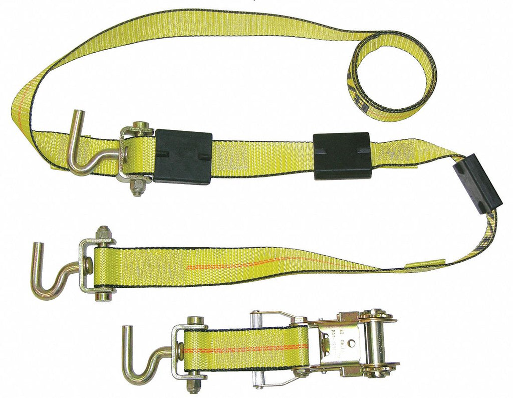 Tie Down Strap, 9 ft. 2"L x 2"W, 3670 lb. Load Limit, Adjustment: Ratchet