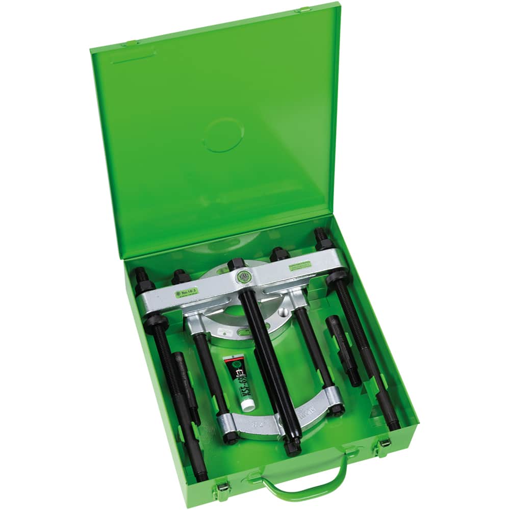 KUKKO - 10 Ton, 1 to 6-1/8" Spread, Single Spindle Bearing Separator Set - Exact Tool & Supply