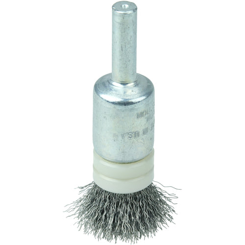 1/2″ Banded Crimped Wire End Brush, .006″ Steel Fill - Exact Tool & Supply