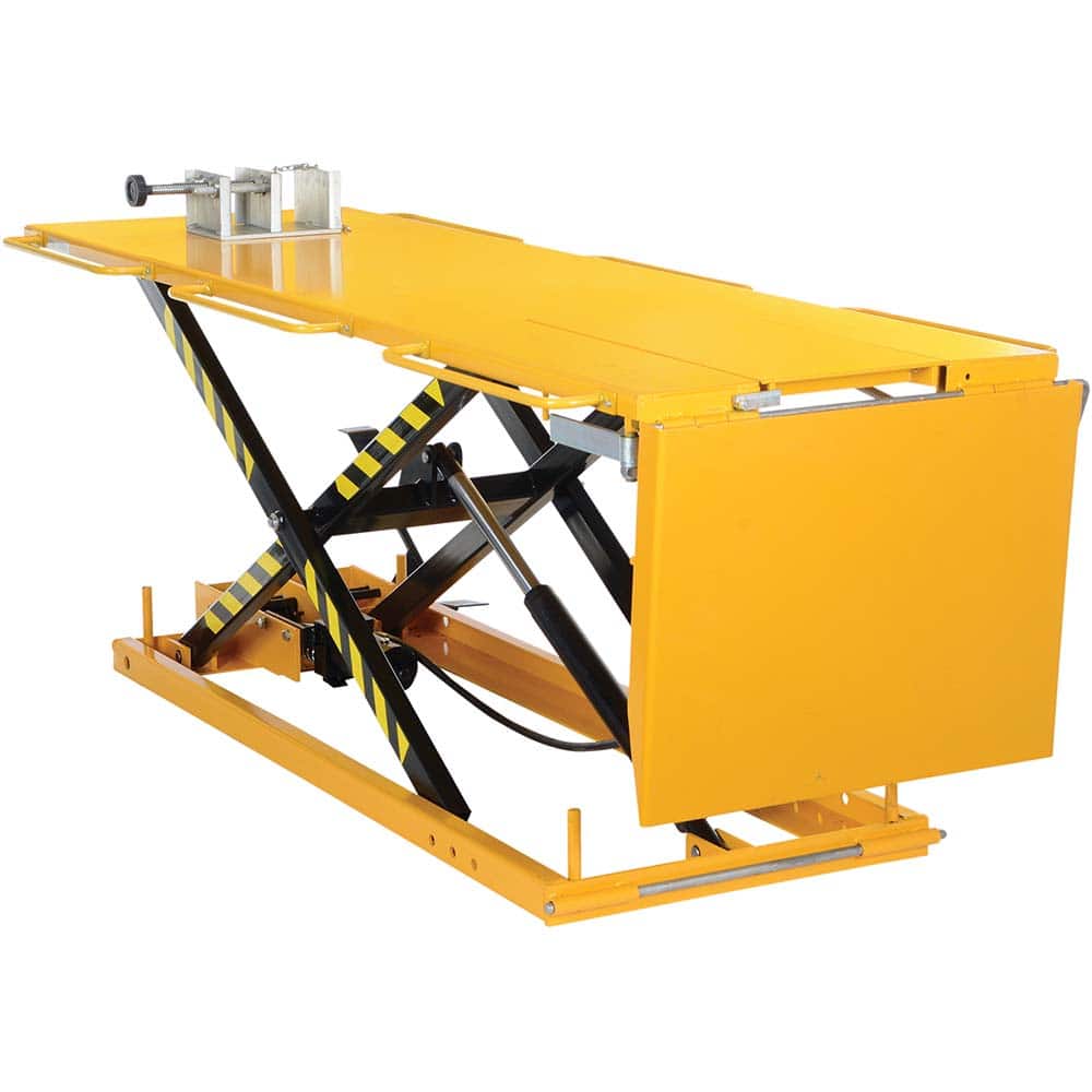 Vestil - Motorcycle Lifts; Load Capacity (Lb.): 1100.000 (Pounds); Minimum Lift Height: 7 (Inch); Maximum Lift Height: 32 (Inch) - Exact Tool & Supply
