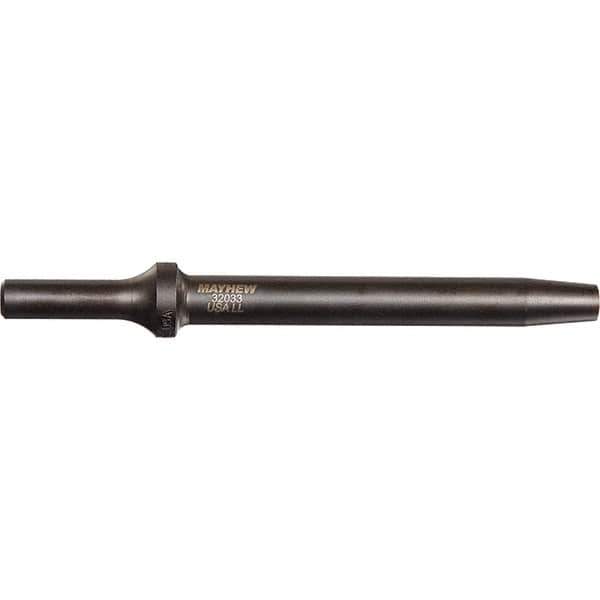 Mayhew - 3/16" Head Width, 6" OAL, Rivet Cutter Chisel - Round Drive, Round Shank, Steel - Exact Tool & Supply