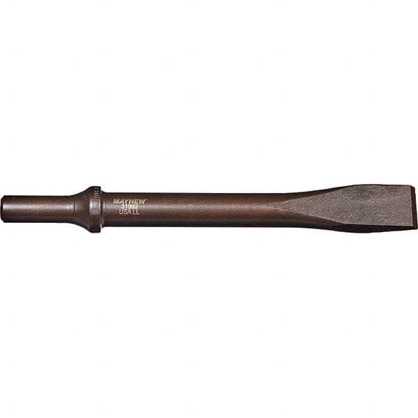 Mayhew - 3/4" Head Width, 7-1/2" OAL, Rivet Cutter Chisel - Round Drive, Round Shank, Steel - Exact Tool & Supply