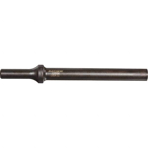Mayhew - 1/4" Head Width, 6" OAL, Rivet Cutter Chisel - Round Drive, Round Shank, Steel - Exact Tool & Supply
