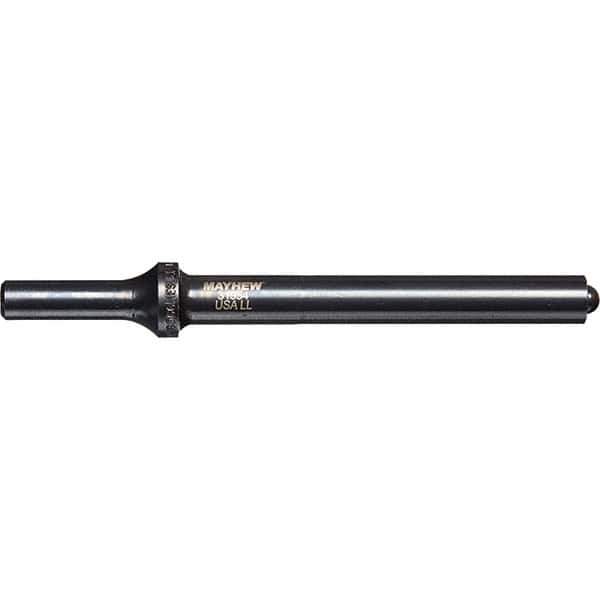 Mayhew - 1/2" Head Width, 6" OAL, Roll Pin Punch - Round Drive, Round Shank, Steel - Exact Tool & Supply