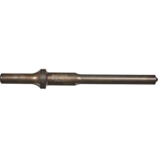 Mayhew - 3/8" Head Width, 6" OAL, Roll Pin Punch - Round Drive, Round Shank, Steel - Exact Tool & Supply