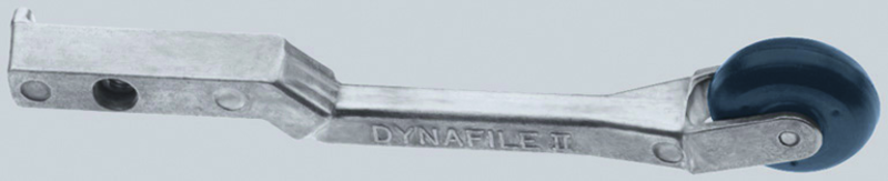 #11219 - 1/4 or 1/2 x 24'' Belt Size - 1 x 3/8'' Contact Wheel - Dynafile Contact Arm Assembly - Exact Tool & Supply