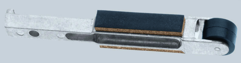 #11231 - 1/2 x 24'' Belt Size - 3/4 x 1/2'' Contact Wheel - Dynafile Contact Arm Assembly - Exact Tool & Supply