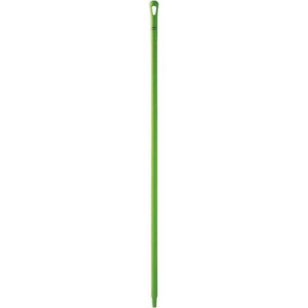 Vikan - 59 x 1-1/4" Polypropylene Squeegee Handle - European Threaded Connection, Green - Exact Tool & Supply