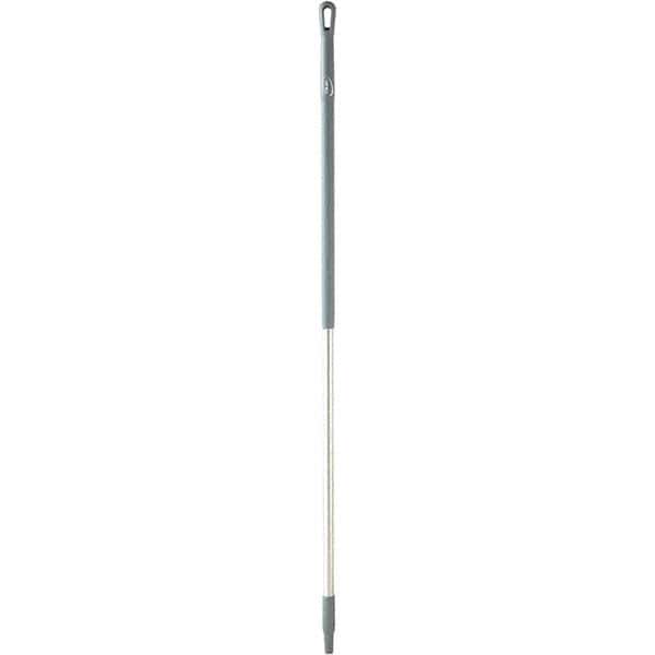 Vikan - 59 x 1-1/4" Aluminum Squeegee Handle - European Threaded Connection, Gray - Exact Tool & Supply