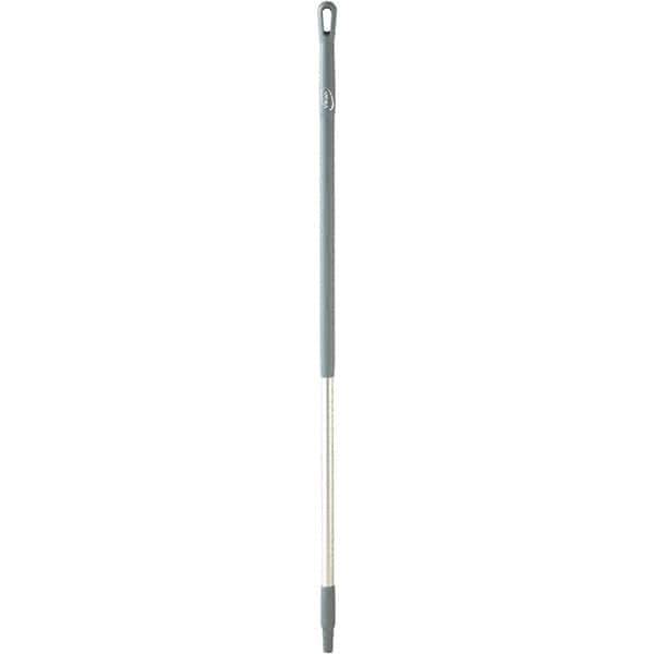 Vikan - 51 x 1-1/4" Aluminum Squeegee Handle - European Threaded Connection, Gray - Exact Tool & Supply