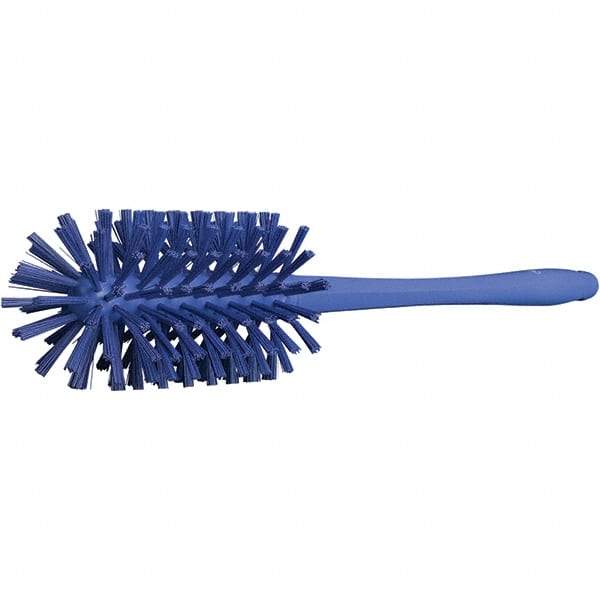 Vikan - 3-1/2" Diam Polyester Bottle Brush - 16-7/8" OAL, 6-1/4" Head Length, Polypropylene Handle - Exact Tool & Supply