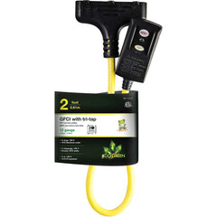 GoGreen Power - GFCI Receptacles; Color: Yellow ; Amperage: 15 ; Reset Type: Circuit Breaker ; Voltage: 125 ; Number of Wires: 3 ; Number of Poles: 3 - Exact Tool & Supply