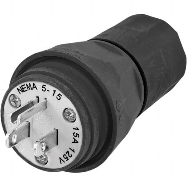 Hubbell Wiring Device-Kellems - Straight Blade Plugs & Connectors Connector Type: Plug Grade: Industrial - Exact Tool & Supply