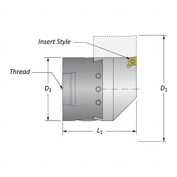 Allied Machine and Engineering - Boring Head Parts & Tools Type: Hardware Kit Includes: Boring Head Body; Dial Screw; Insert Holder; Torx Wrench; Wedge - Exact Tool & Supply