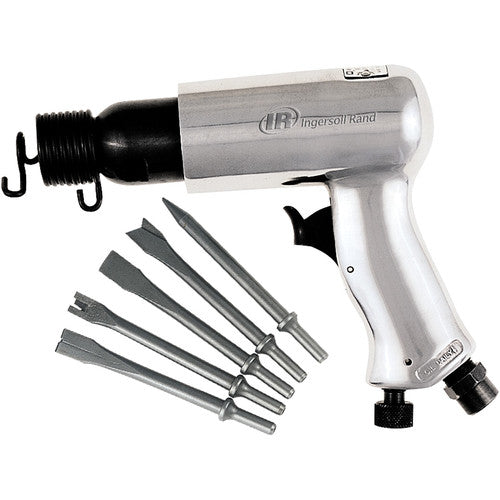 116K General Duty Air Hammer Kit, Includes 5-peice Chisel Set, 3500 BPM, 2-5/8 inch Stroke, 0.69 inch Bore Diameter