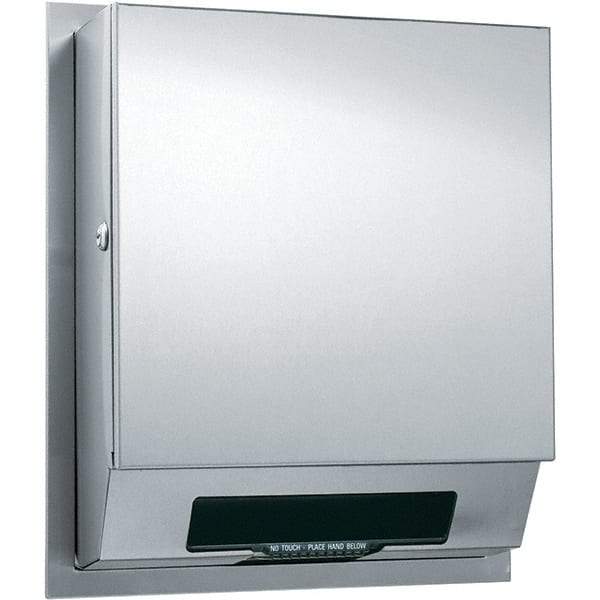 ASI-American Specialties, Inc. - Hands Free, Stainless Steel Paper Towel Dispenser - 1 Roll 8", Silver - Exact Tool & Supply