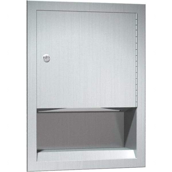 ASI-American Specialties, Inc. - Manual, Stainless Steel Paper Towel Dispenser - 350 C-Fold or 475 Multi-Fold, Silver - Exact Tool & Supply