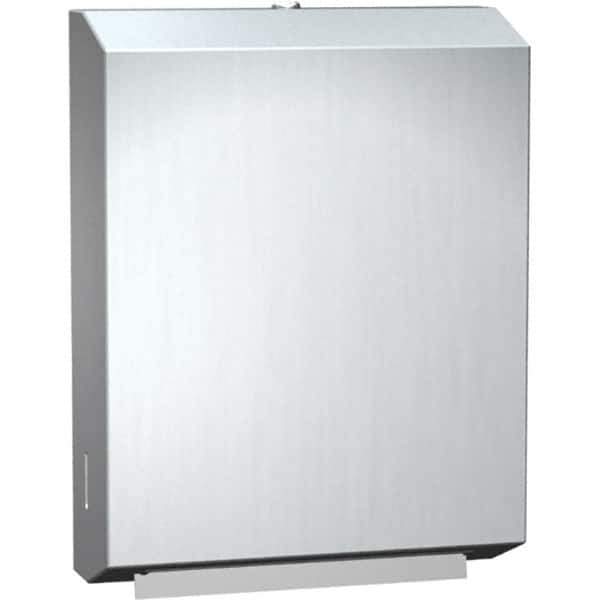 ASI-American Specialties, Inc. - Manual, Stainless Steel Paper Towel Dispenser - 400 C-Fold or 525 Multi-Fold, Silver - Exact Tool & Supply