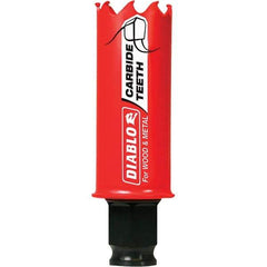 Freud - 1-1/16" Diam, 2-3/8" Cutting Depth, Hole Saw - Carbide-Tipped Saw, Toothed Edge - Exact Tool & Supply