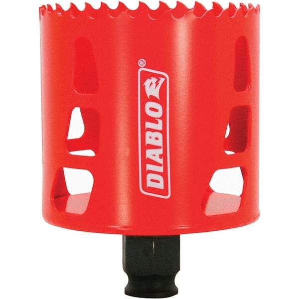 Freud - 2-11/16" Diam, 2-3/8" Cutting Depth, Hole Saw - Bi-Metal Saw, Toothed Edge - Exact Tool & Supply