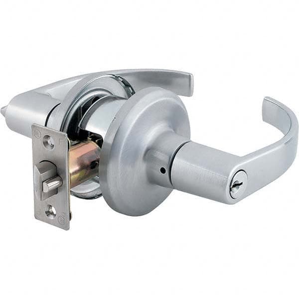 Stanley - Classroom Lever Lockset for 1-3/8 to 1-3/4" Thick Doors - Exact Tool & Supply