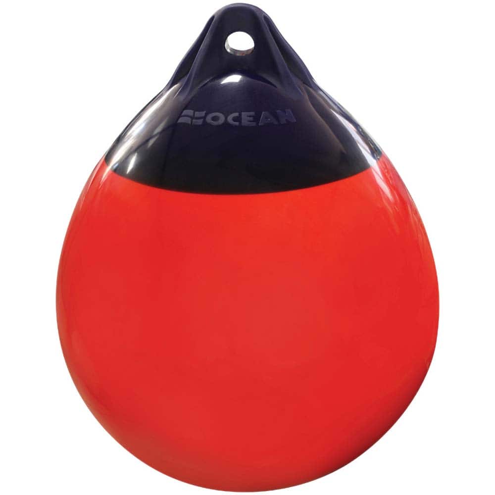 Ocean Fender - Flotation Device Accessories; Type: Buoy ; For Use With: Boat ; Additional Information: Ocean Buoy R3, 44X58cm, Red/Blue - Exact Tool & Supply