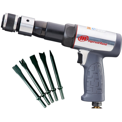 119MAXK Industrial Duty Air Hammer Kit, Includes 5-peice Chisel Set, Vibration Reduced, 2530 BPM, 3-1/2 inch Stroke, 3/4 inch Bore Diameter