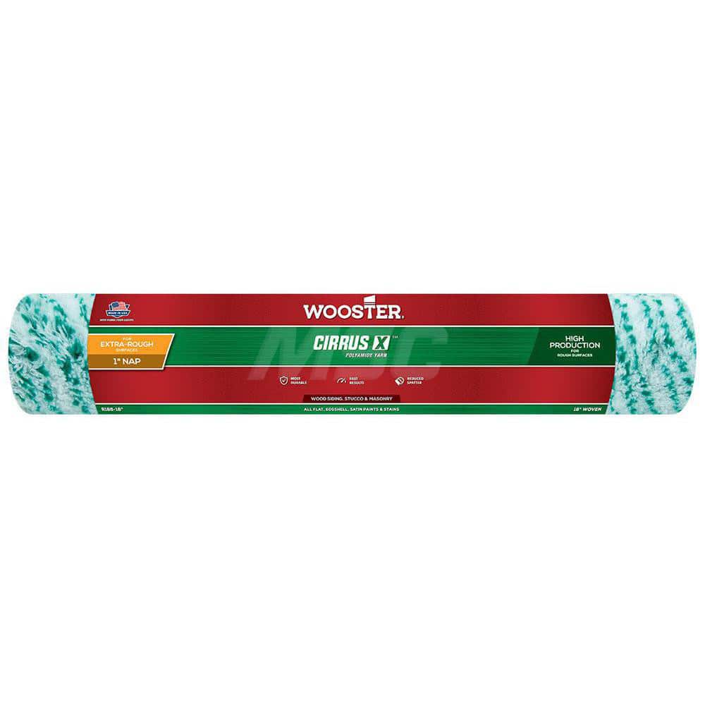 Wooster Brush - Paint Roller Covers; Type: Roller Cover ; Nap Size (Inch): 1 ; Nap Size (Decimal Inch): 1.0000 ; Width (Inch): 18 ; Texture: Extra-Rough ; Material: Polyamide Yarn - Exact Tool & Supply