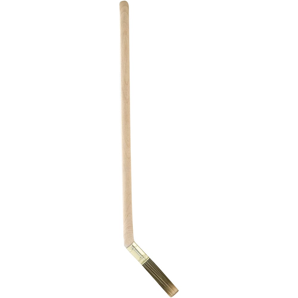 Wooster Brush - Paint Brushes; Type: Radiator Brush ; Bristle Shape: Flat ; Bristle Material: Synthetic ; Bristle Length (Inch): 3-3/16 ; Width (Inch): 3 ; Handle Length (Inch): 15.5 - Exact Tool & Supply