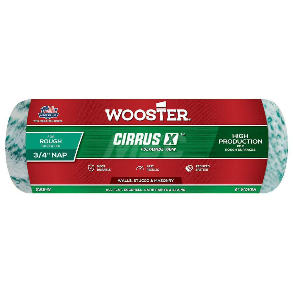 Wooster Brush - Paint Roller Covers; Type: Roller Cover ; Nap Size (Inch): 3/4 ; Nap Size (Decimal Inch): 0.7500 ; Width (Inch): 9 ; Texture: Rough ; Material: Polyamide Yarn - Exact Tool & Supply