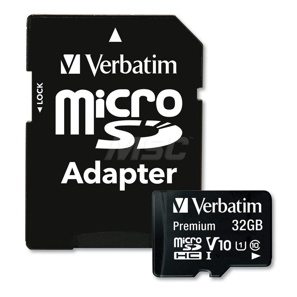 Verbatim - Office Machine Supplies & Accessories; Office Machine/Equipment Accessory Type: Memory Card ; For Use With: Laptops; Home Computer ; Color: Black - Exact Tool & Supply