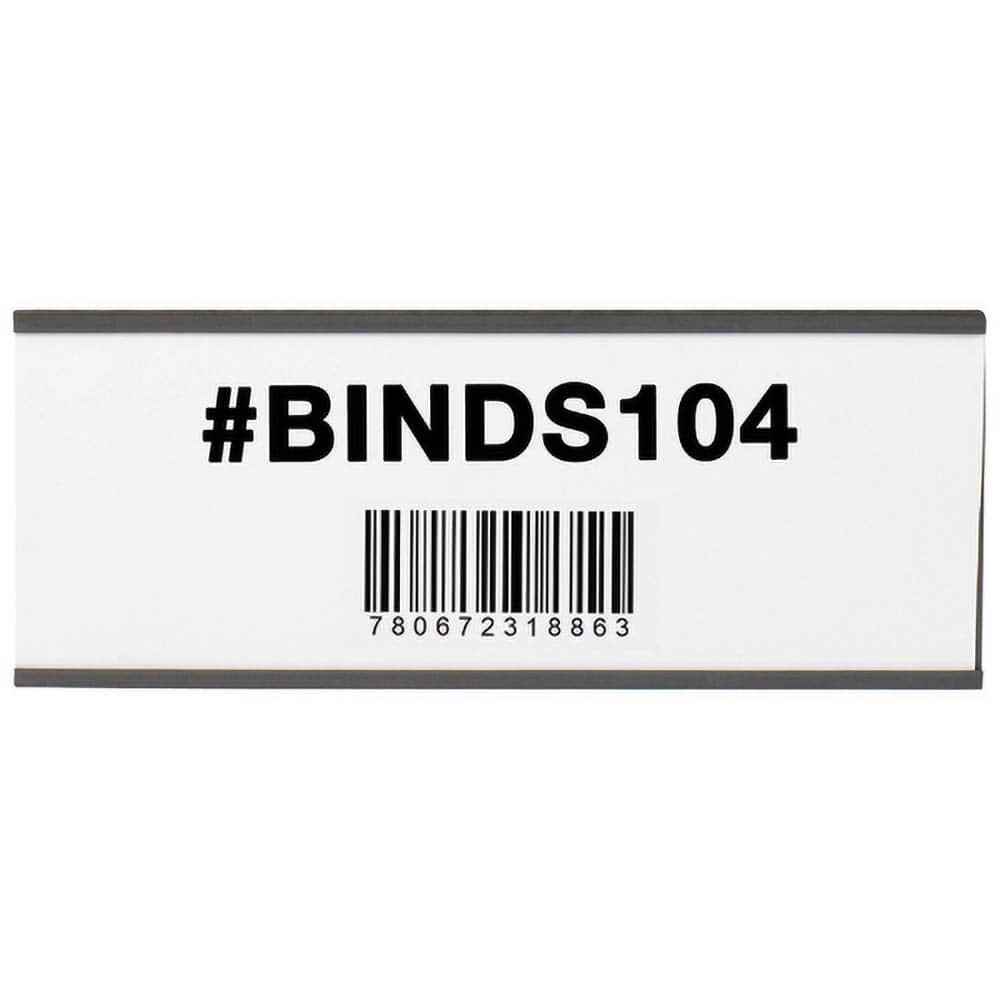 Value Collection - Label Holders Backing: Magnetic Width (Inch): 6 - Exact Tool & Supply
