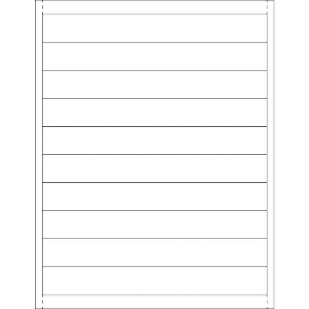 Value Collection - Label Holders Width (Inch): 8 Length (Inch): 1 - Exact Tool & Supply