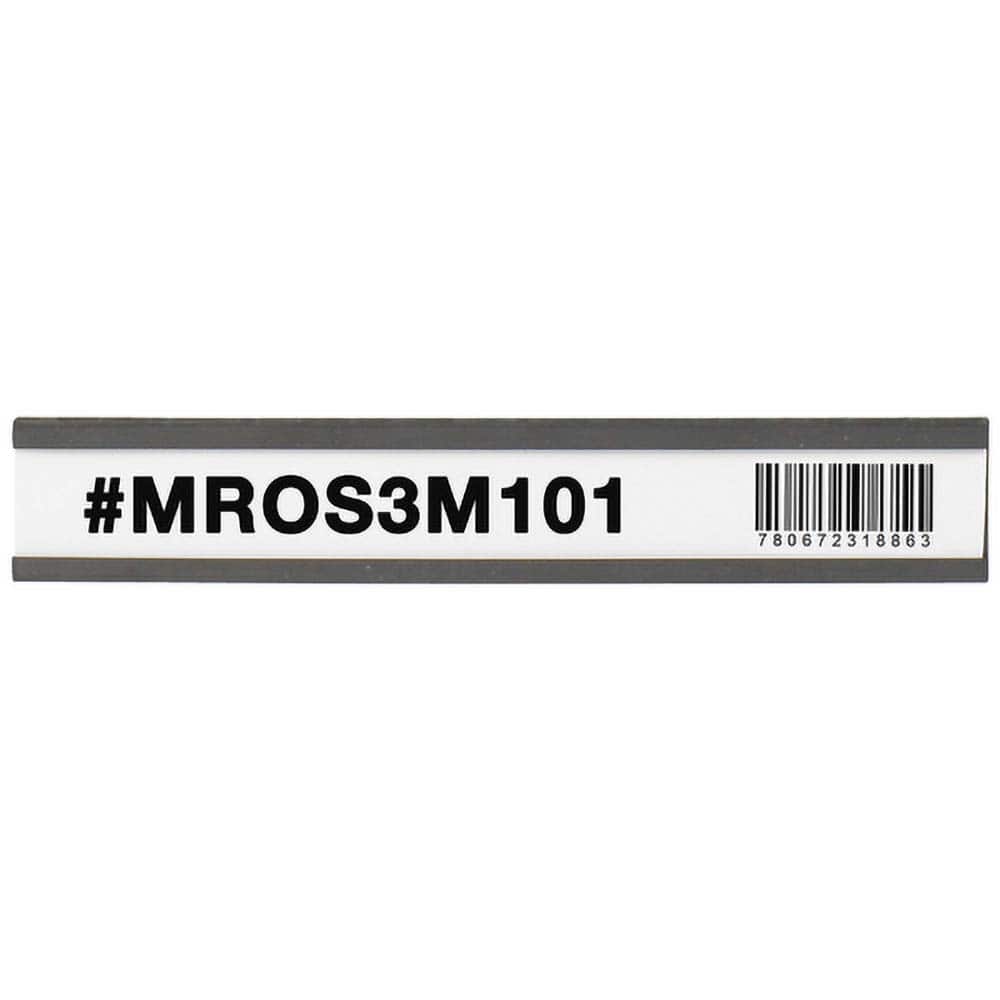 Value Collection - Label Holders Backing: Magnetic Width (Inch): 6 - Exact Tool & Supply