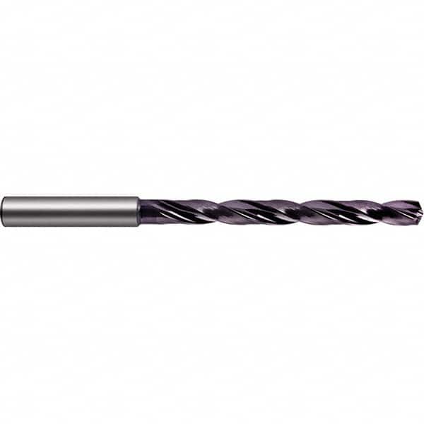 Guhring - 5/8" 140° Spiral Flute Solid Carbide Taper Length Drill Bit - Exact Tool & Supply