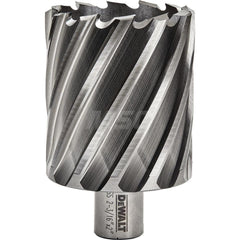 DeWALT - Annular Cutters; Cutter Diameter (Inch): 2-3/16 ; Cutter Diameter (Decimal Inch): 2.1880 ; Cutting Depth (Inch): 2 ; Shank Diameter (Inch): 3/4 ; Finish/Coating: Uncoated ; Cutter Material: High Speed Steel - Exact Tool & Supply
