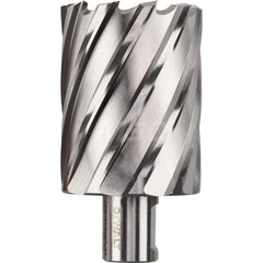 DeWALT - Annular Cutters; Cutter Diameter (Inch): 1-7/8 ; Cutter Diameter (Decimal Inch): 1.8750 ; Cutting Depth (Inch): 2 ; Shank Diameter (Inch): 3/4 ; Finish/Coating: Uncoated ; Cutter Material: High Speed Steel - Exact Tool & Supply