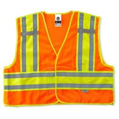 8245PSV 6/7XL ORANGE SAFETY VEST - Exact Tool & Supply