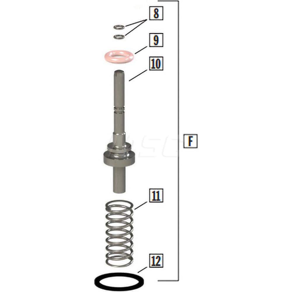 SANI-LAV - Spray Nozzle Parts & Accessories; Type: Barrel Cartridge Replacement Kit ; For Use With: Models N3; N3W Nozzles ; Material: Brass/Stainless Steel - Exact Tool & Supply